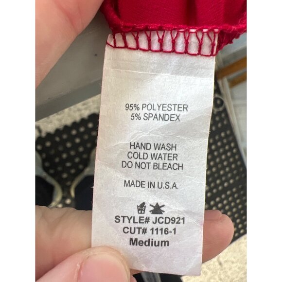 Jireh Clothing Sleeveless Mini Dress Size Medium Cutout Back Red Party Holiday - Picture 4 of 6